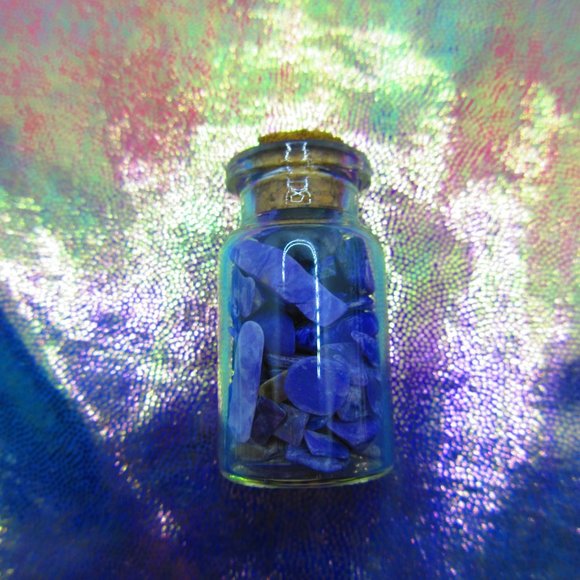 Charoite Gemstone Chips In A Bottle Embellishments Natural Semi Precious - Picture 3 of 3